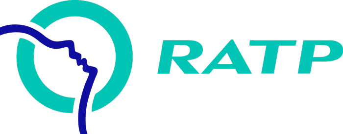 Logo de la RATP, client de l'agence web Powex, société des transports en commun en Île-de-France